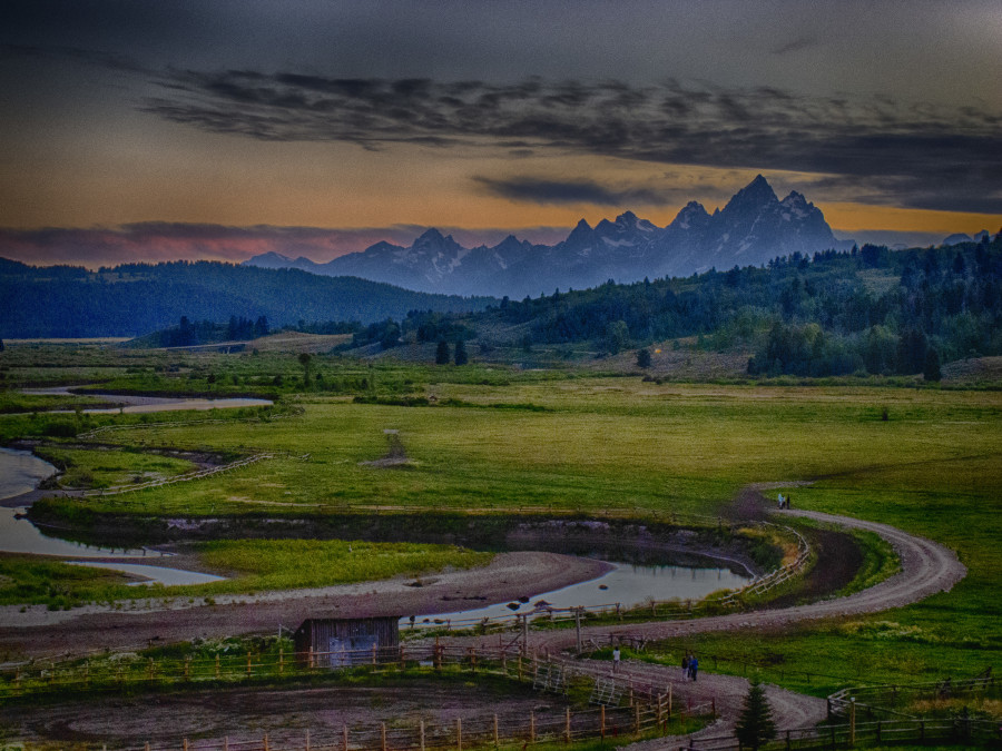 Tetons At Dusk